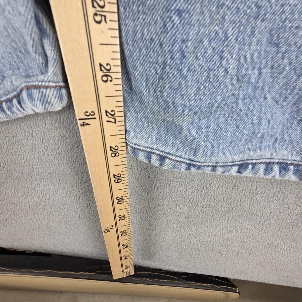 Vintage Levis 501 Jeans Mens Blue Straight Button Fly USA Altered Hem Fits 32x28